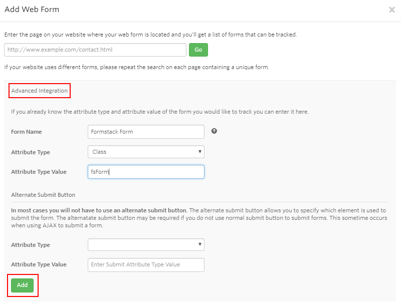 Formstack Form Tracking