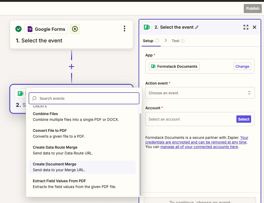 zapier formstack documents