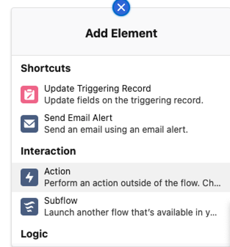 Choose Action under Interaction