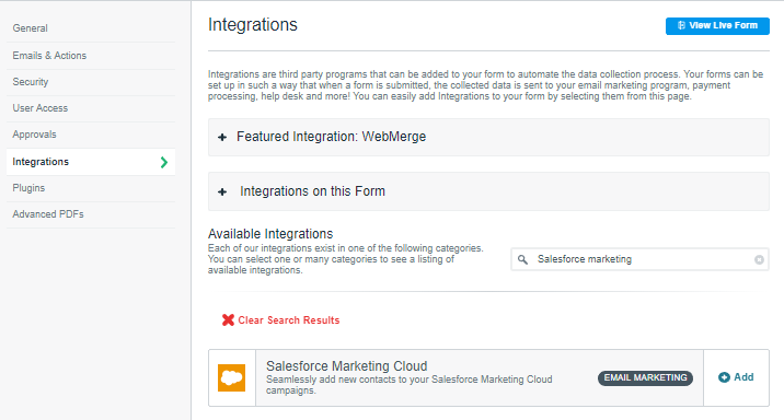 Salesforce Marketing Cloud (Formerly ExactTarget)